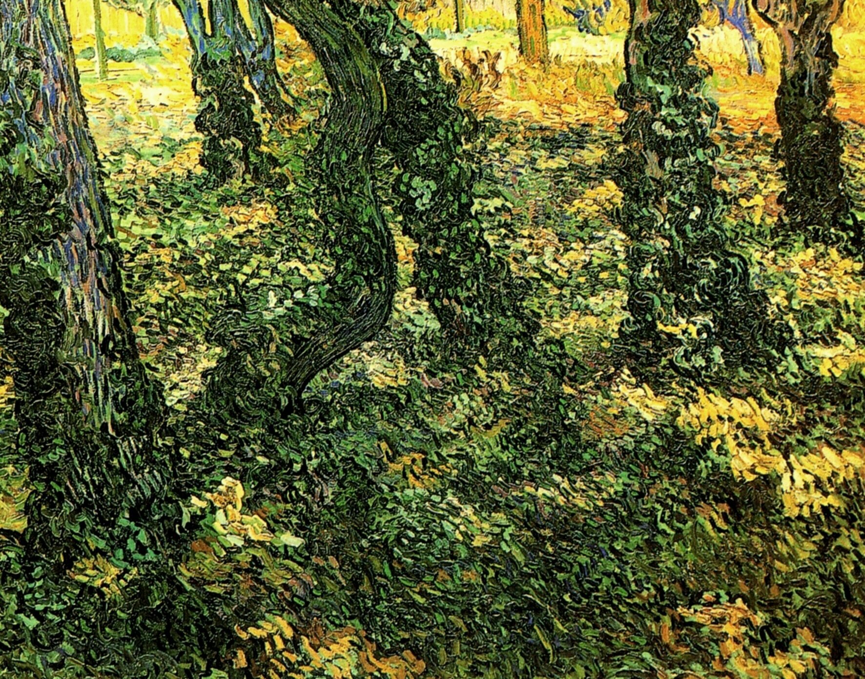  Ван Гог  Стволы деревьев с плющом